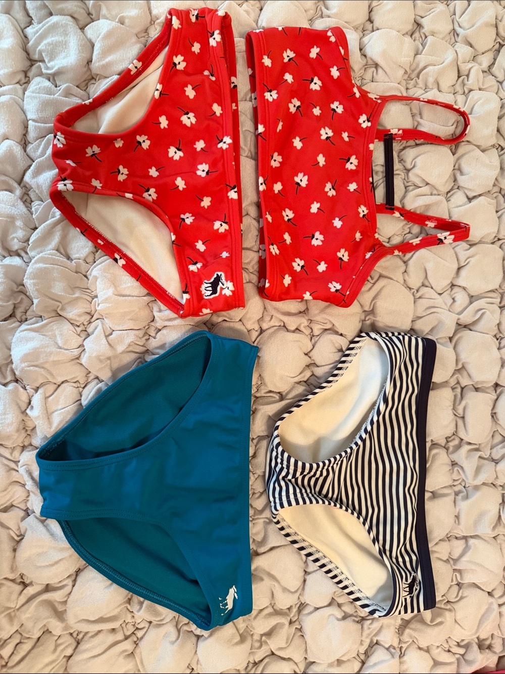 abercrombie kids 5/6 Swim set and 2 bottoms Bundle Good Condition